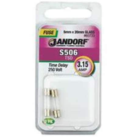 Jandorf Medium-Voltage Fuse, 15A, Time-Delay, Cylindrical 3399060